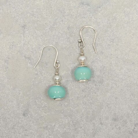 Heidi Green Murano Glass Pearl Earrings Heidi Kjeldsen jewellery ER5028 still