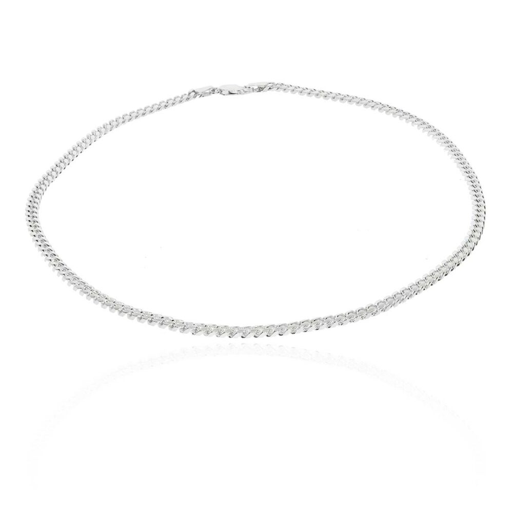 Helle Close Curb Silver Chain Heidi Kjeldsen Jewellery SILCC16 white1