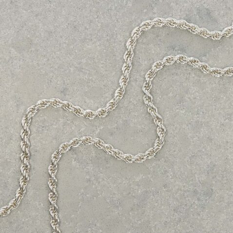 Helle Rope Silver Chain Heidi Kjeldsen Jewellery Silrope18 still