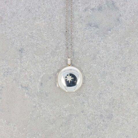 Helle Silver Diamond Star Locket Heidi Kjeldsen Jewellery P1699 still