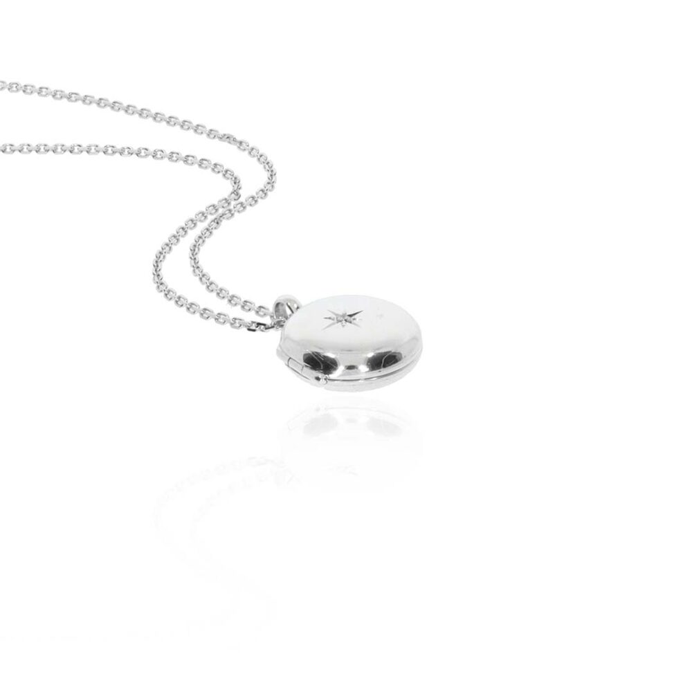 Helle Silver Diamond Star Locket Heidi Kjeldsen Jewellery P1699 white1