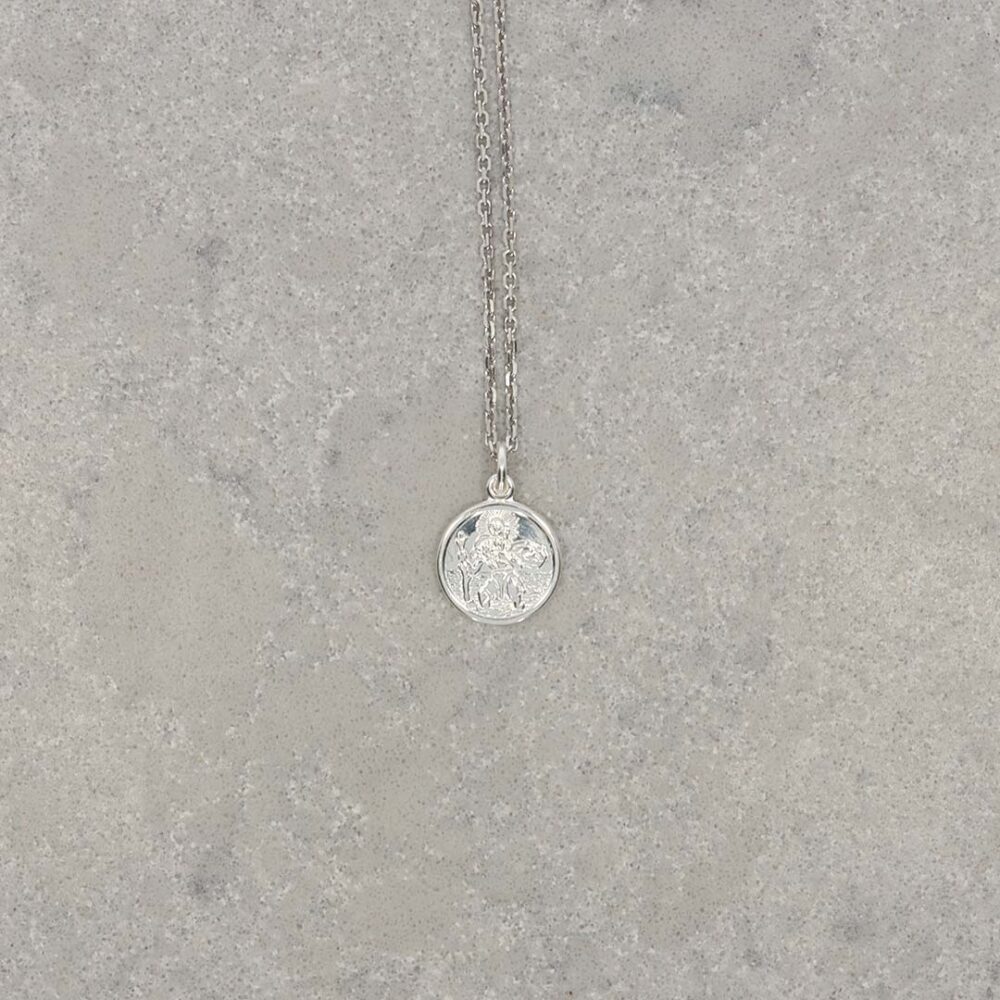 Helle Silver St Christopher Pendant Heidi Kjeldsen Jewellery P1697 still