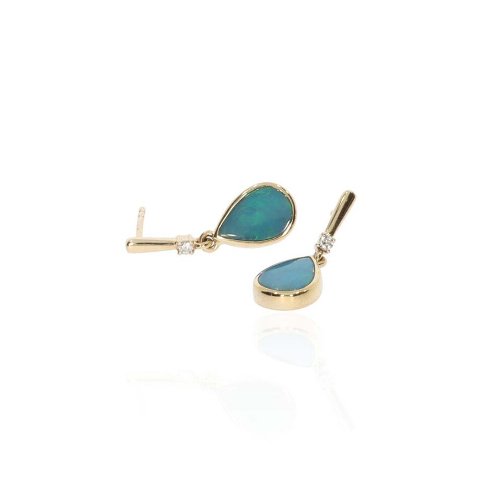 Per Opal Diamond Drop Earrings Heidi Kjeldsen Jewellery ER5115 white