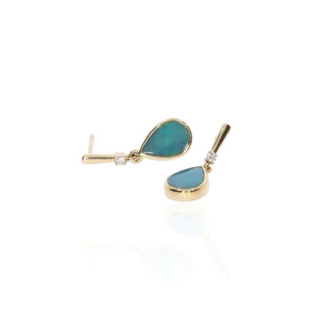 Per Opal Diamond Drop Earrings Heidi Kjeldsen Jewellery ER5115 white