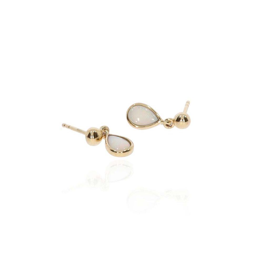 Per Opal Pear Shaped Drop Earrings Heidi Kjeldsen Jewellery ER5121 white1