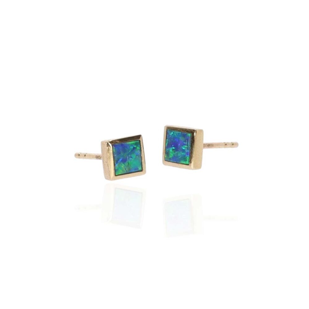 Per Opal Square Doublet Earrings Heidi Kjeldsen Jewellery ER5117 white1