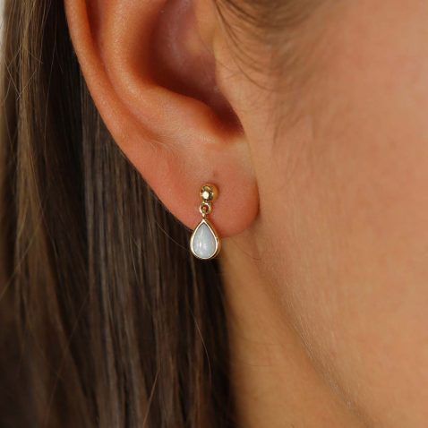 Per Opal and Gold Drop Earrings Heidi Kjeldsen Jewellers ER5121