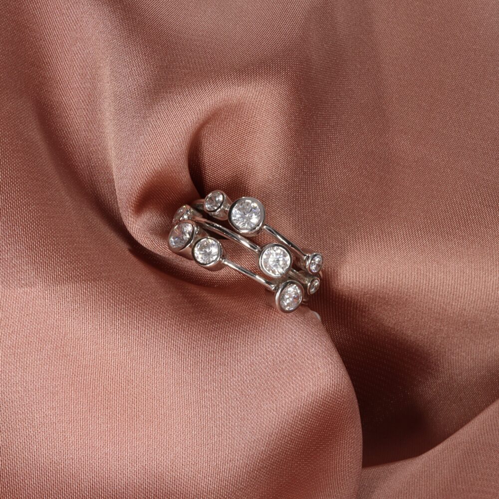 Trine Diamond Bubble ring by Heidi Kjeldsen Jewellery R1630s still