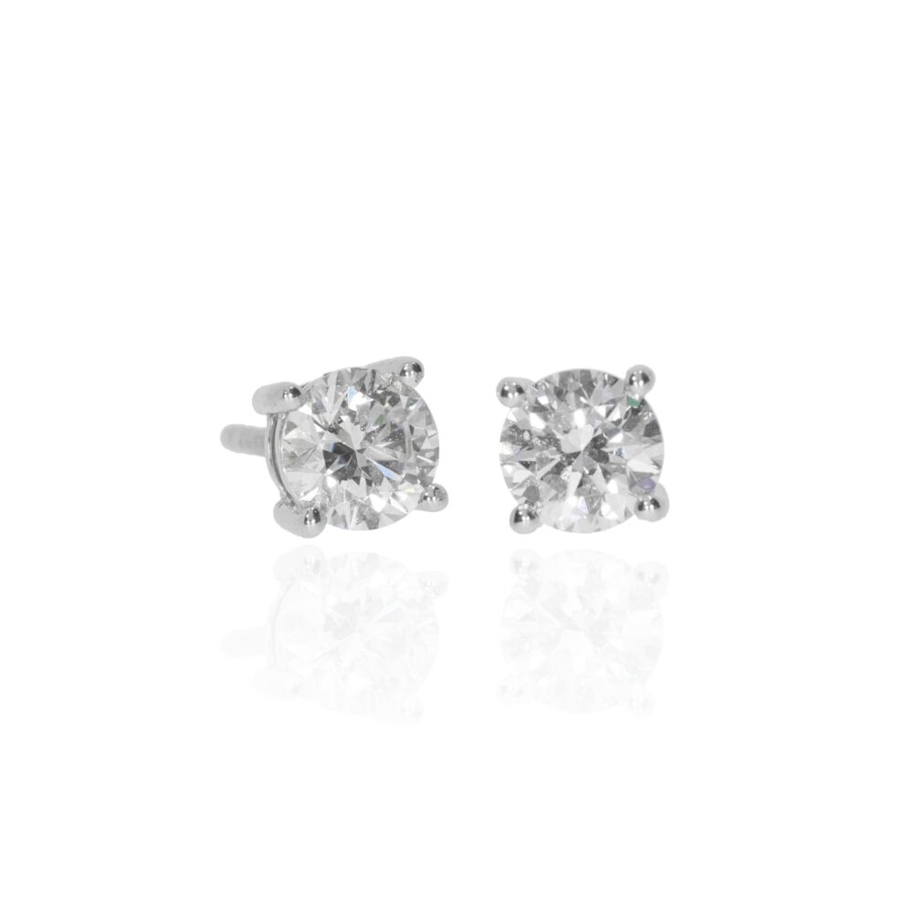 Hanne Diamond 0.80cts Earstuds Heidi Kjeldsen Jewellers ER6070 white1