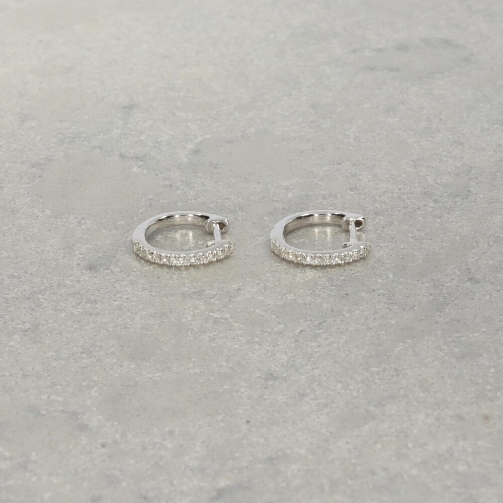 Hanne Diamond and white gold hoop earrings Heidi Kjeldsen Jewellery ER6014 still