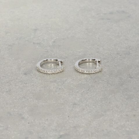 Hanne Diamond and white gold hoop earrings Heidi Kjeldsen Jewellery ER6014 still