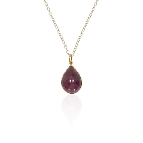 Mathilde Ruby Pendant Heidi Kjeldsen Jewellery Designer P1737 white