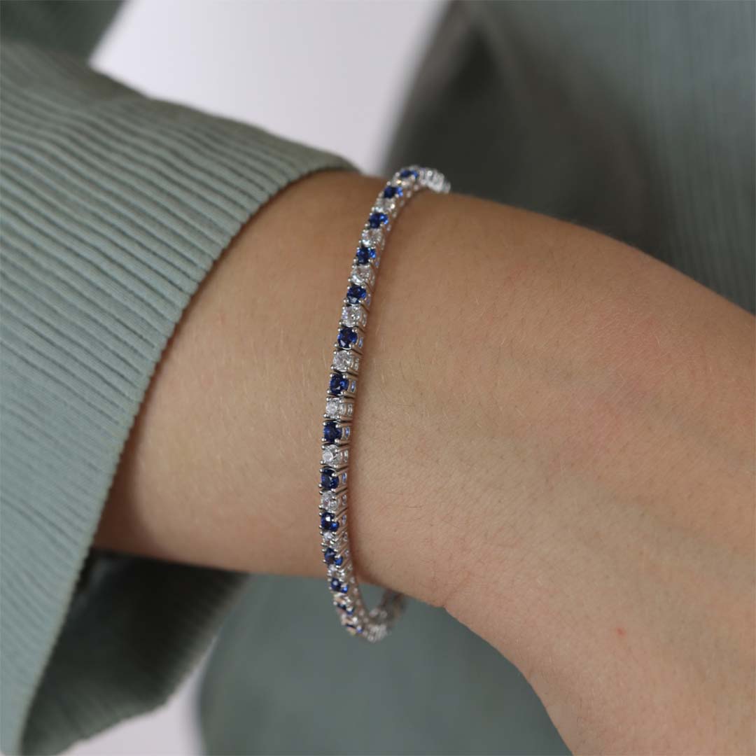Sara Sapphire and Diamond Bracelet Heidi Kjeldsen Jewellers BL4177s