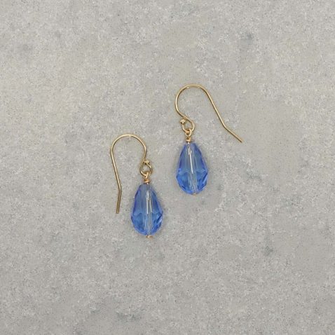 Heidi Blue Glass Drop Earrings Heidi Kjeldsen jewellery ER6089 still