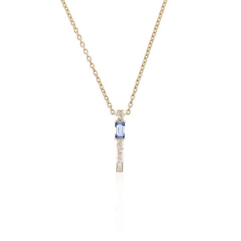Sara Sapphire and Diamond Drop Pendant Heidi Kjeldsen Jewellery P1764 still