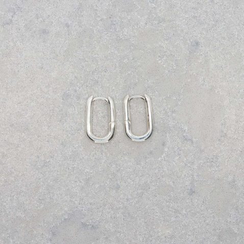 Helle Silver Huggie Earrings Heidi Kjeldsen Jewllery ER6036 still