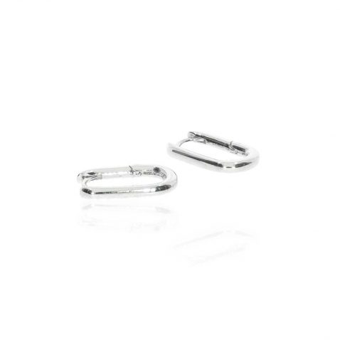 Helle Silver Huggie Earrings Heidi Kjeldsen Jewllery ER6036 white1