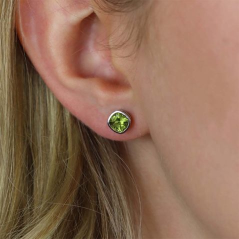 Nanna Peridot White Gold Earrings Heidi Kjeldsen Jewellers ER6030
