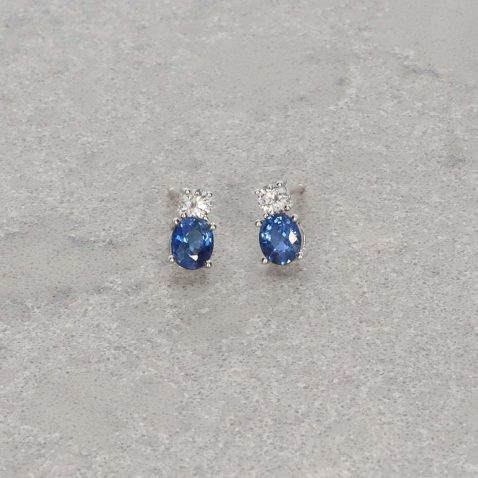 Sara Sapphire and Diamond Drop Earrings Heidi Kjeldsen Jewellery ER6104 still