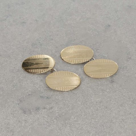 Clara Gold Silver Art Deco Cufflinks Heidi Kjeldsen Jewellery PLCL0001 still