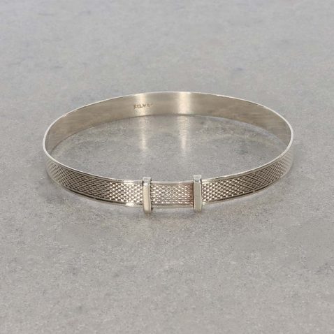 Clara Patterned Christening Bangle Heidi Kjeldsen Jewellery PLBL0013 still