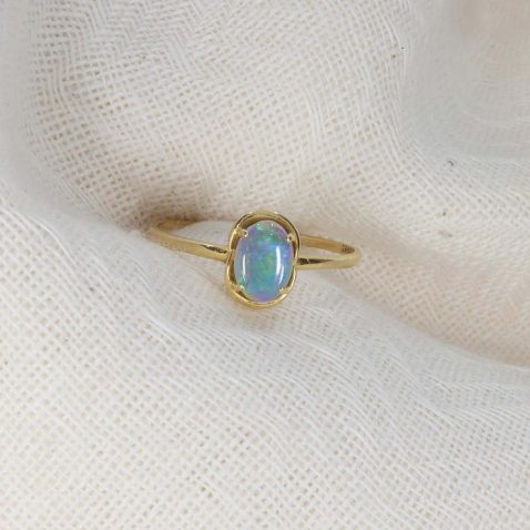 Clara Preloved 18ct Opal Ring Heidi Kjeldsen Jewellery PLR0018 still