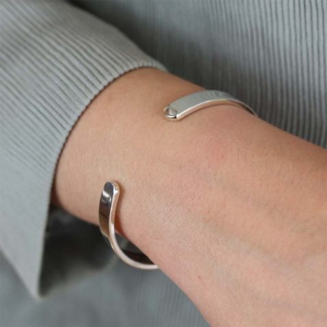 Helle Silver Torque Bangle Heidi Kjeldsen Jewellers BL4141