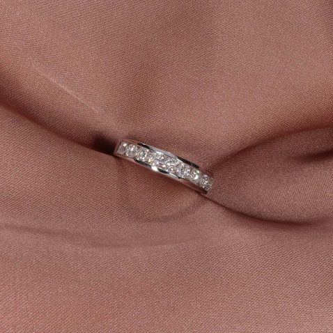 Sofia Diamond Channel Set Gold Eternity Ring Heidi Kjeldsen Jewellery R5043 still