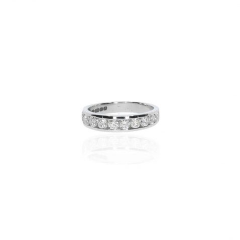 Sofia Diamond Channel Set Gold Eternity Ring Heidi Kjeldsen Jewellery R5043 white